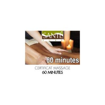 Certificat pour un massage 60 minutes